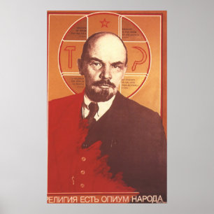 USSR CCCP kalla krigetsovjet - facklig propaganda Poster