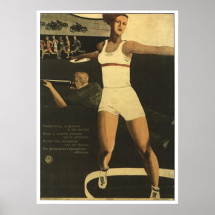 USSR CCCP kalla krigetsovjet - facklig propaganda Poster