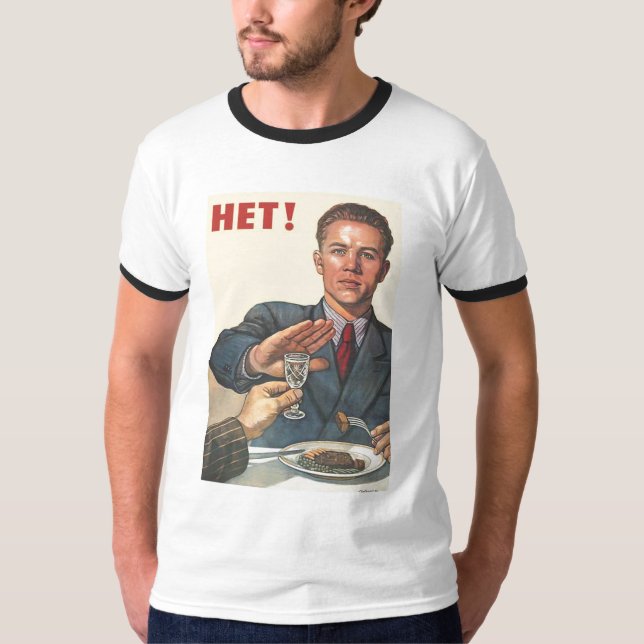 USSR CCCP kalla krigetsovjet - facklig propaganda T Shirt (Framsida)