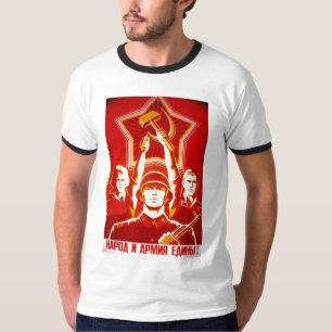 USSR CCCP kalla krigetsovjet - facklig propaganda T-shirt
