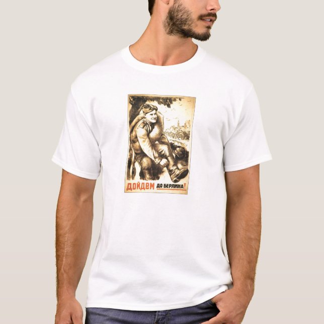 USSR CCCP kalla krigetsovjet - facklig propaganda Tee (Framsida)