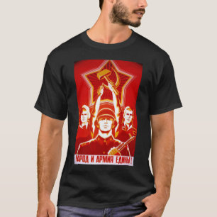 USSR CCCP kalla krigetsovjet - facklig propaganda Tee Shirt