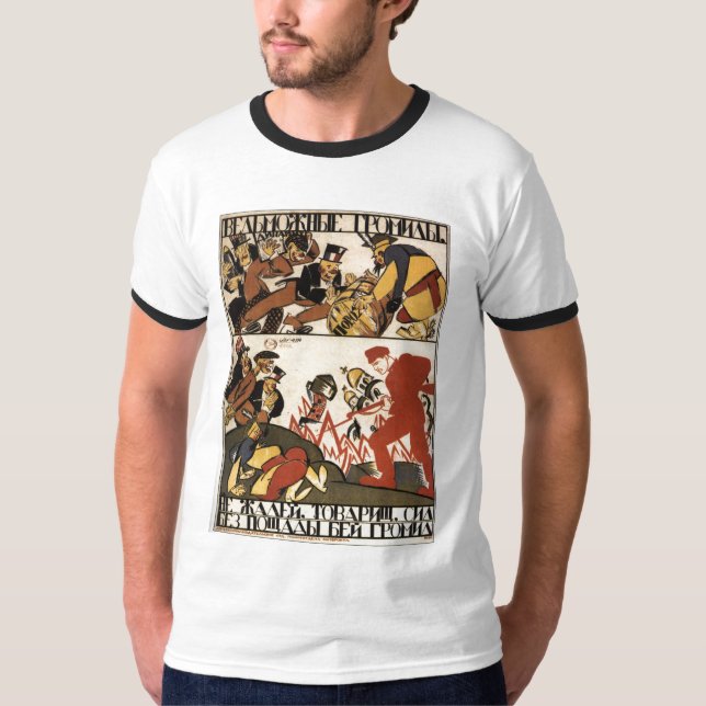 USSR CCCP kalla krigetsovjet - facklig propaganda Tröja (Framsida)