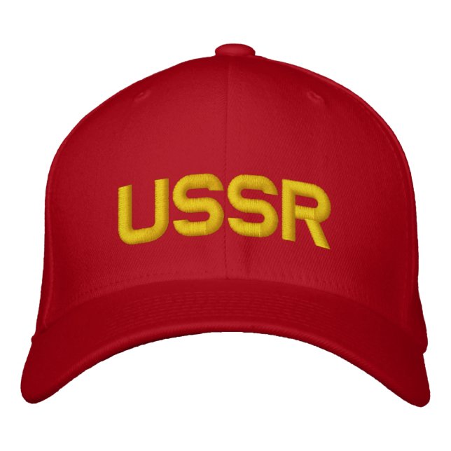 USSR EMBROIDERED BASEBALL CAP BRODERAD KEPS (Framsida)