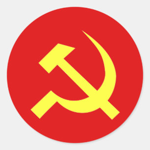 USSR-Flagga - Anpassad Runt Klistermärke