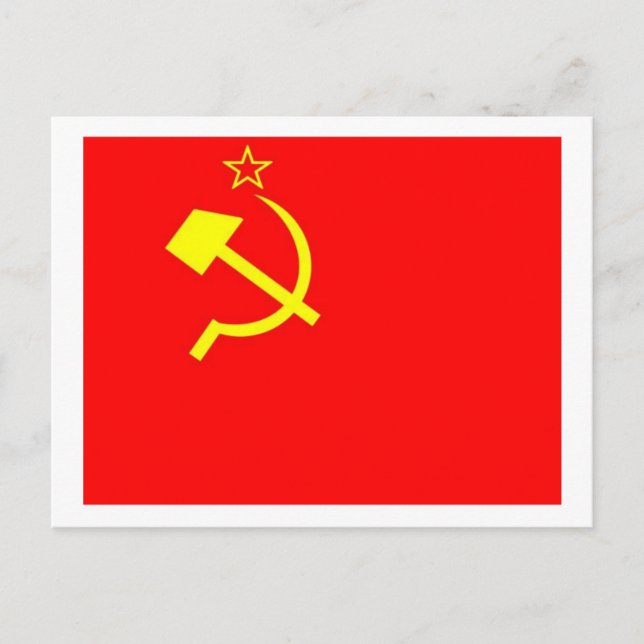 USSR FLAGGA VYKORT (Framsida)