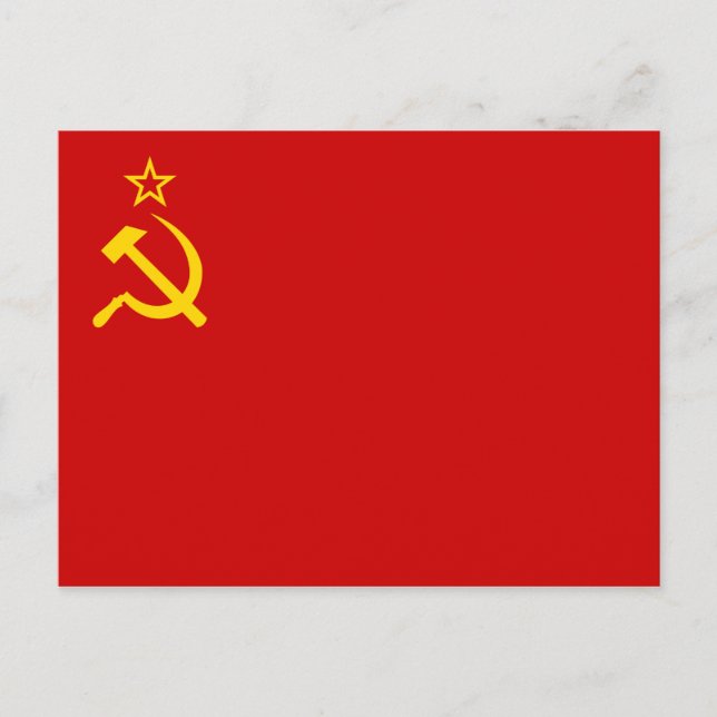 USSR FLAGGA VYKORT (Framsida)