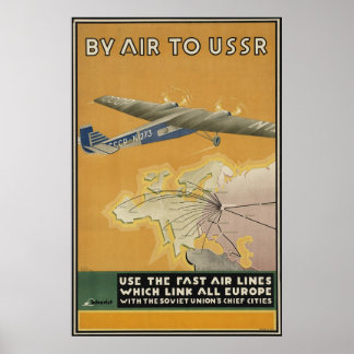 USSR-flygplan Poster