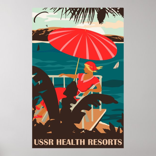 USSR Health Resorts Poster (Framsidan)