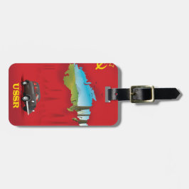 USSR Illustrated karta poster Bagagebricka