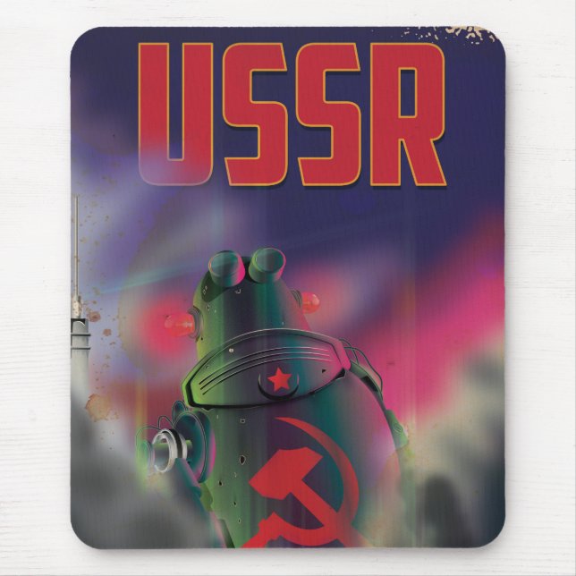 USSR Soviet Russia tecknad-affisch. Musmatta (Framsidan)