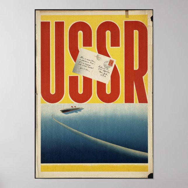 USSR Travel Poster för Vintage (Framsidan)