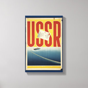 USSR Travel Poster för Vintage Canvastryck