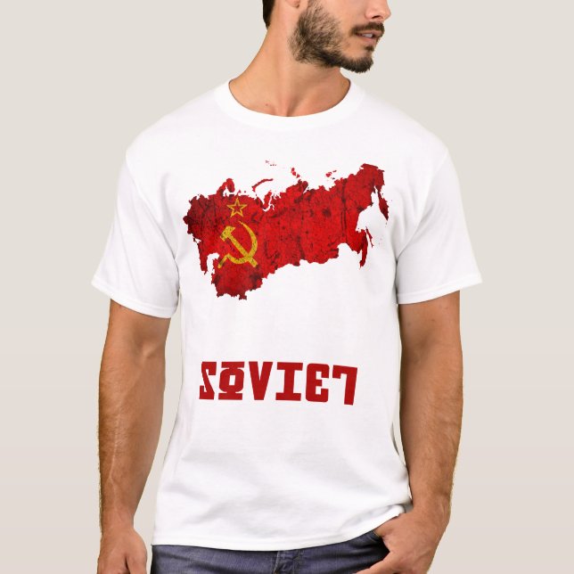 USSREN/sovjet - facklig T-tröja T-shirt (Framsida)