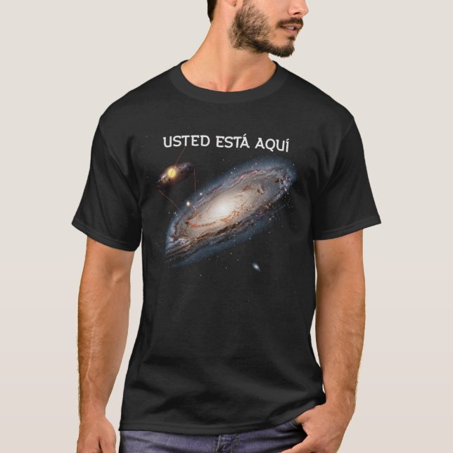 Usted esta aquí t shirt (Framsida)