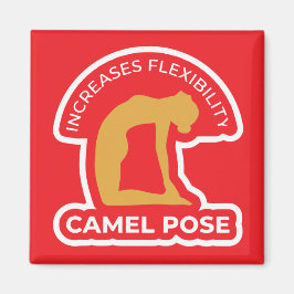 Ustrasana Camel Pose • Increases Flexibility Yoga Magnet