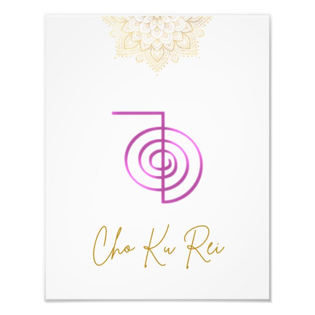 Usui Reiki Symbol - Cho Ku Rei Fototryck (Framsidan)