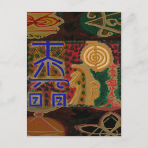 USUI REIKI-symboler Vykort