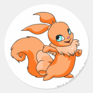 Usul-Orange Runt Klistermärke