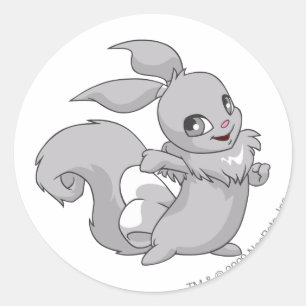 Usul silver runt klistermärke