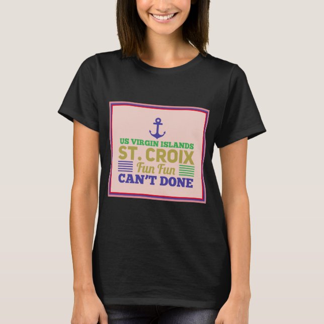 USVI-Roligten för Jungfruöarna, Saint-Croix-Jungfr T Shirt (Framsida)