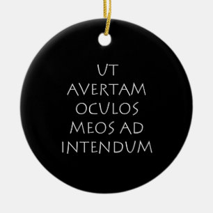 Ut avertam oculos meos ad intendum julgransprydnad keramik