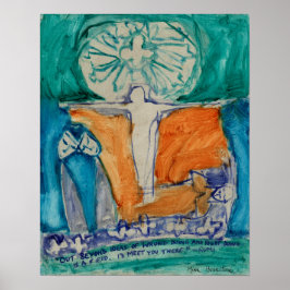 "Ut bortom fel och höger gör" av Rumi Poster