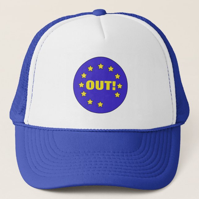 "Ut!" Brexit Baseball Cap Keps (Framsida)