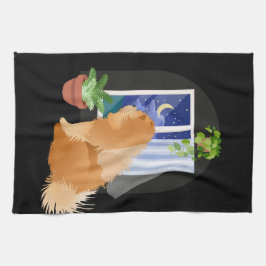 UT DÄR NÅGONTING Chow dogshow ringside townel Kökshandduk