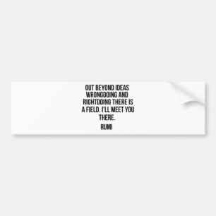 Ut det okändaidéer…, Rumi Bildekal