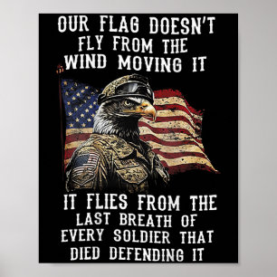 Ut Flagga flyger inte från Vindens Flytta (på bin Poster