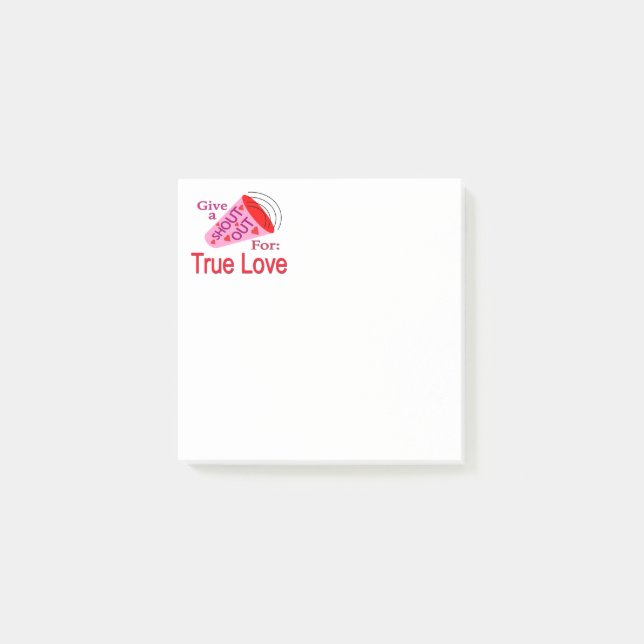 Ut för Äkta kärlek Post-it Block (Framsida)