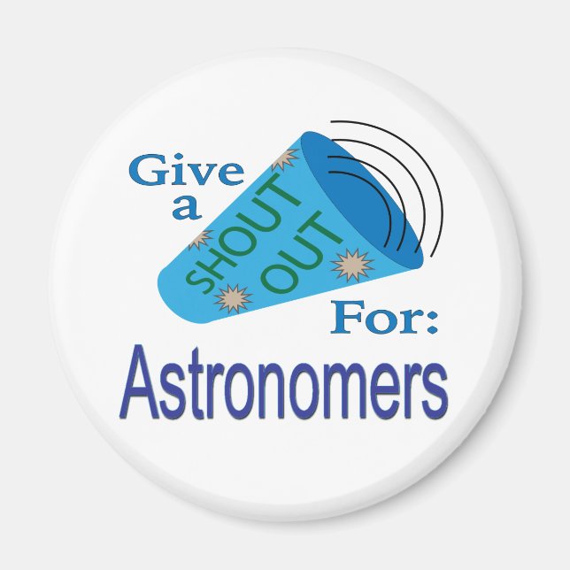Ut för astronomer magnet (Framsidan)
