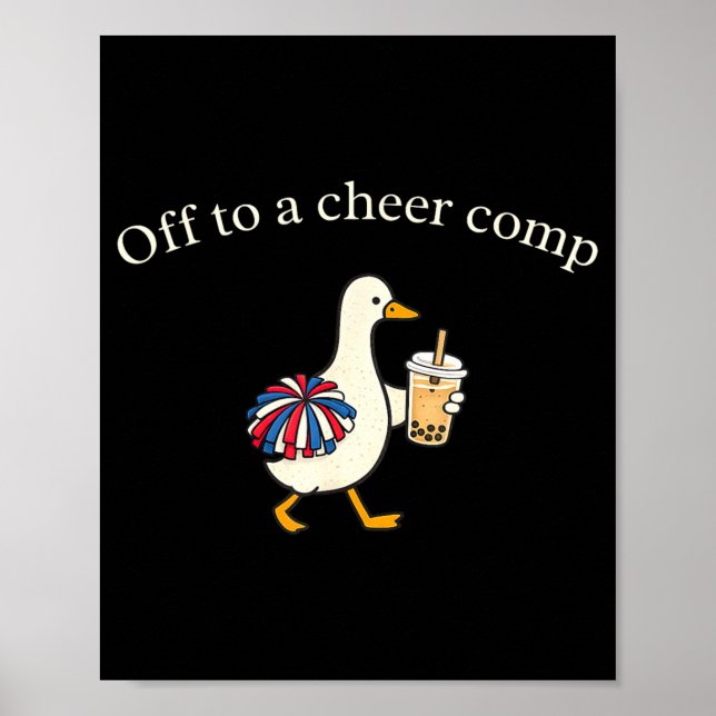 Ut för att heja Comp Cheerleading Goose 4 juli Poster (Framsidan)