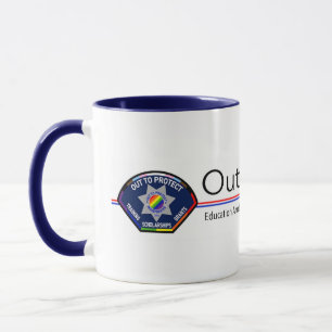 Ut för att skydda Banner Mugg