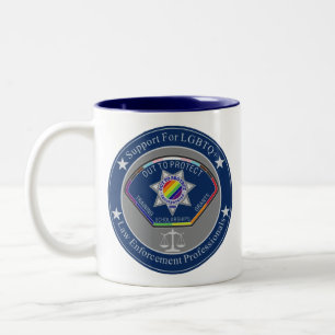 Ut för att skydda Logotyp Mugg