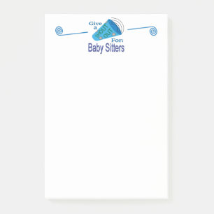Ut för Baby-platser Post-it Block