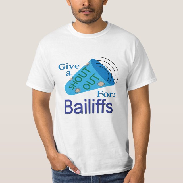 Ut för Bailiffs T Shirt (Framsida)