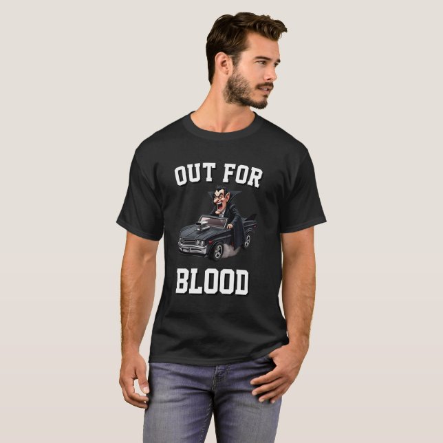 UT FÖR BLODAMERIKANSK MUSCLE CAR T SHIRT (Hel framsida)