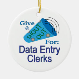 Ut för datainmatningsassistenter julgransprydnad keramik