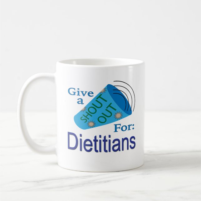Ut för dietianer kaffemugg (Vänster)