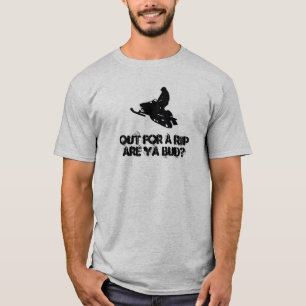 Ut för en reva….,Snowmobile Tee Shirt