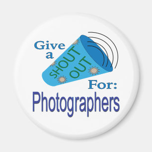 Ut för fotografer magnet