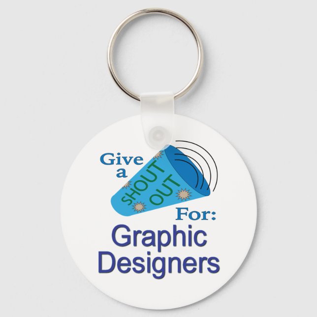 Ut för grafikdesigners nyckelring (Framsida)