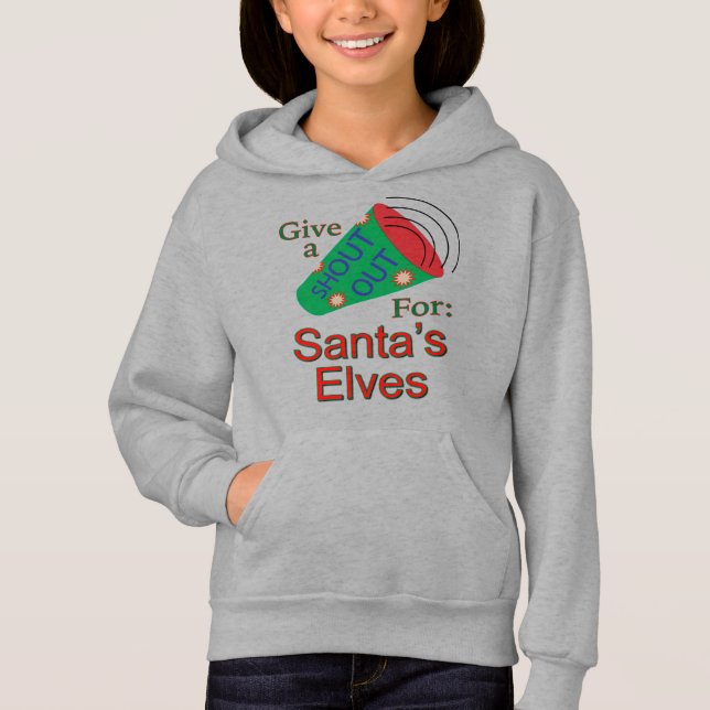 Ut för jultomtens älvar t shirt (Framsida)