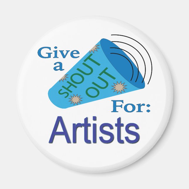 Ut för konstnärer magnet (Framsidan)