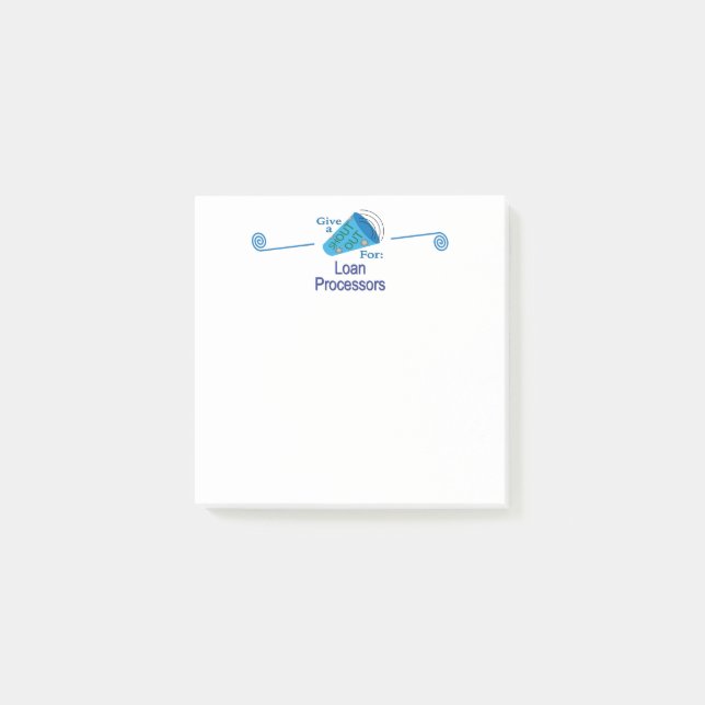 Ut för låneprocessorer post-it block (Framsida)