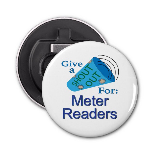 Ut för mätarläsare flasköppnare (Framsidan)