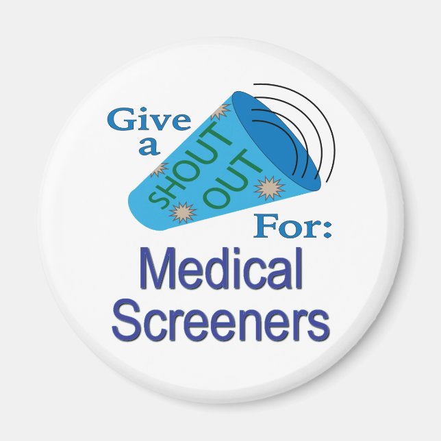 Ut för medicinska screenare magnet (Framsidan)