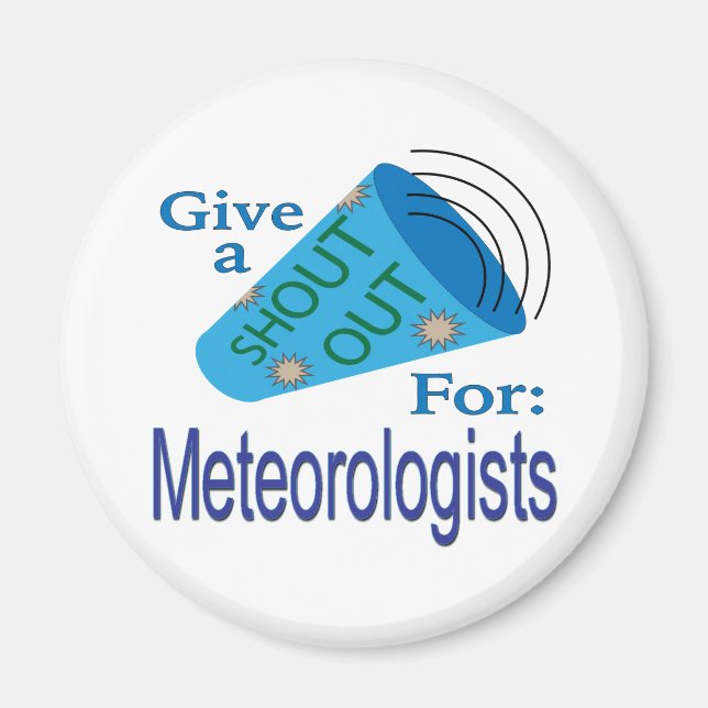 Ut för meteorologer magnet (Framsidan)